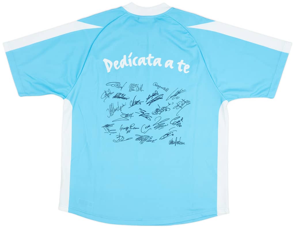 2003-04 Lazio 'Signed' Basic Home Shirt - 9/10 - (M)