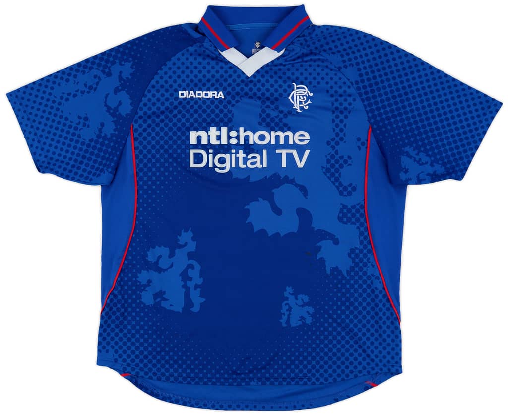 2002-03 Rangers Home Shirt - 6/10 - (XL)