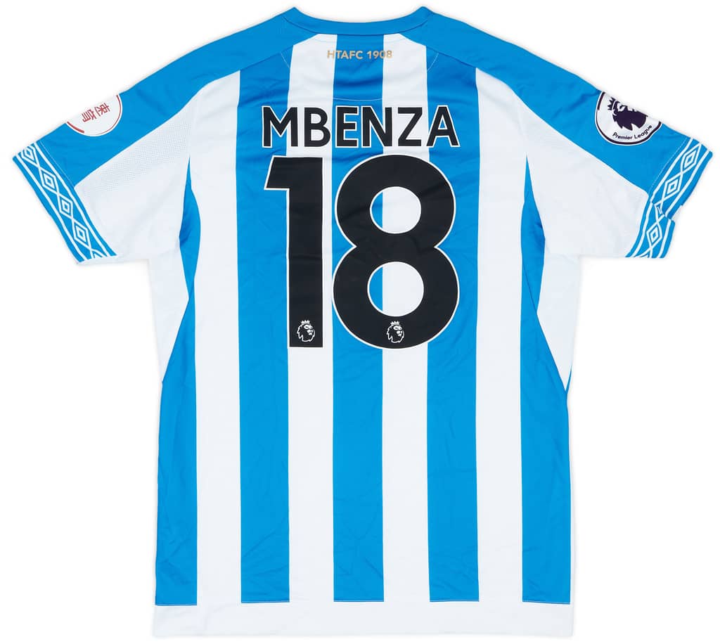 2018-19 Huddersfield Match Issue Home Shirt Mbenza #18