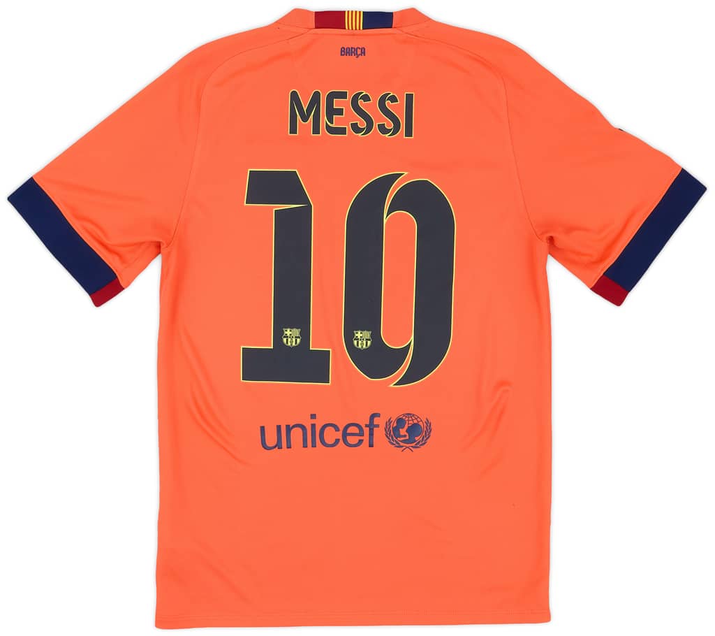 2014-15 Barcelona Away Shirt Messi #10 - 7/10 - (S)