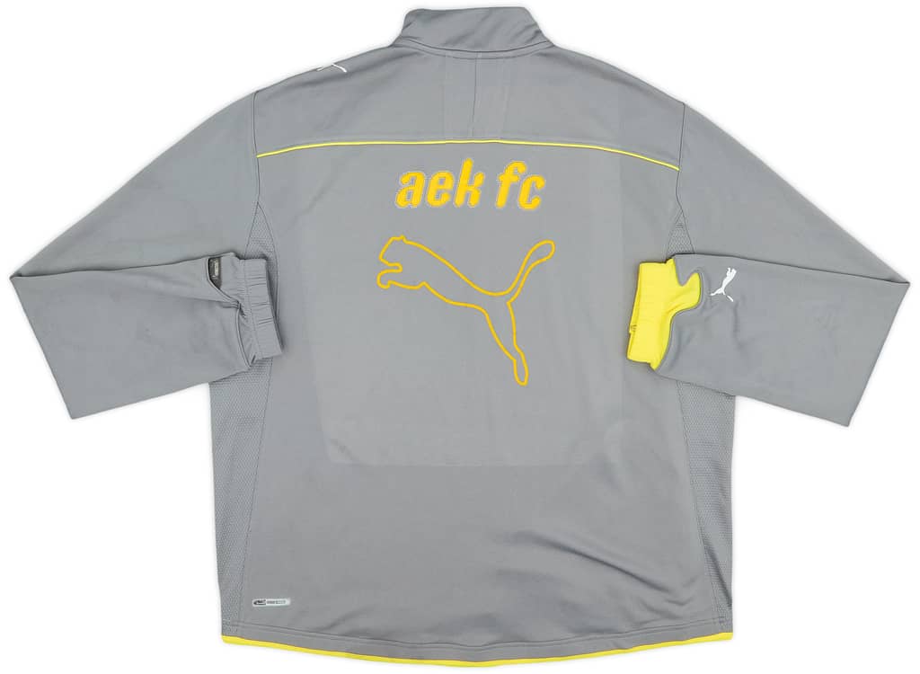 2009-10 AEK Athens Puma 1/4 Zip Drill Top - 6/10 - (XL)