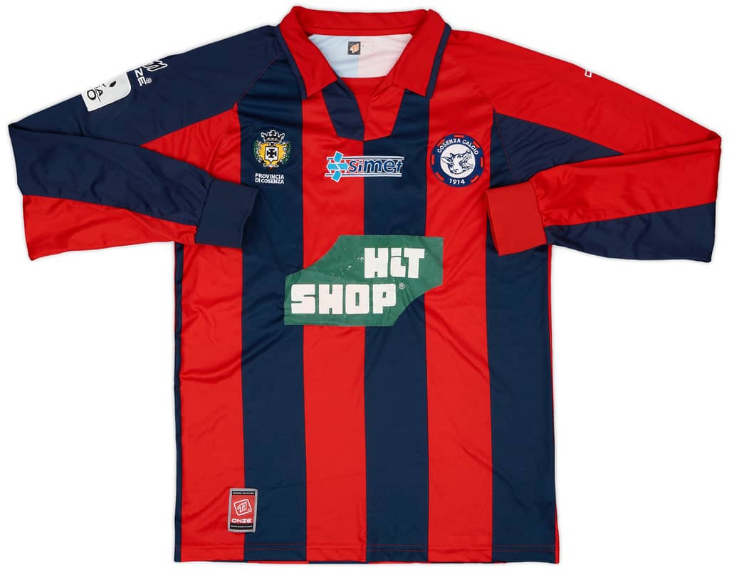 2008-09 Cosenza Match Issue Home L/S Shirt #8