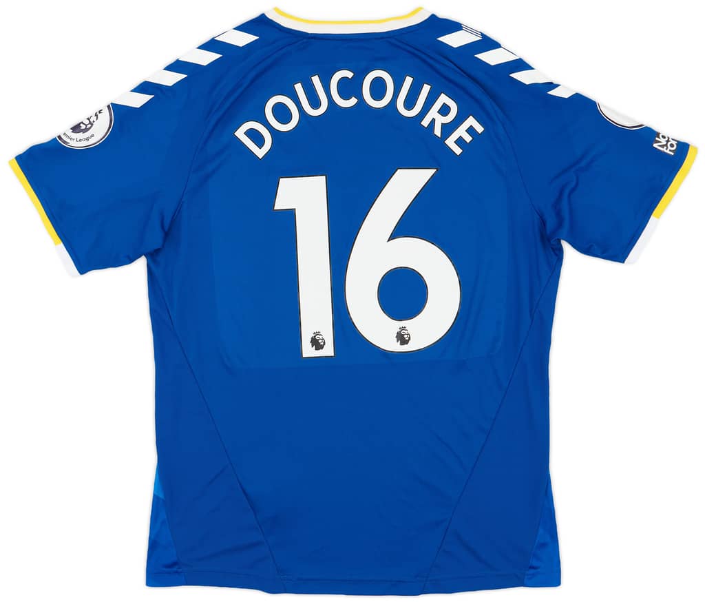 2021-22 Everton Match Issue Home Shirt Doucoure #16