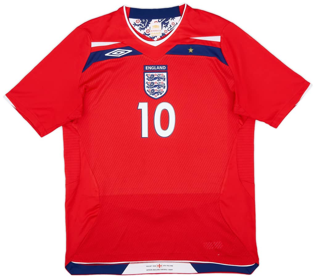 2008-10 England Away Shirt Rooney #10