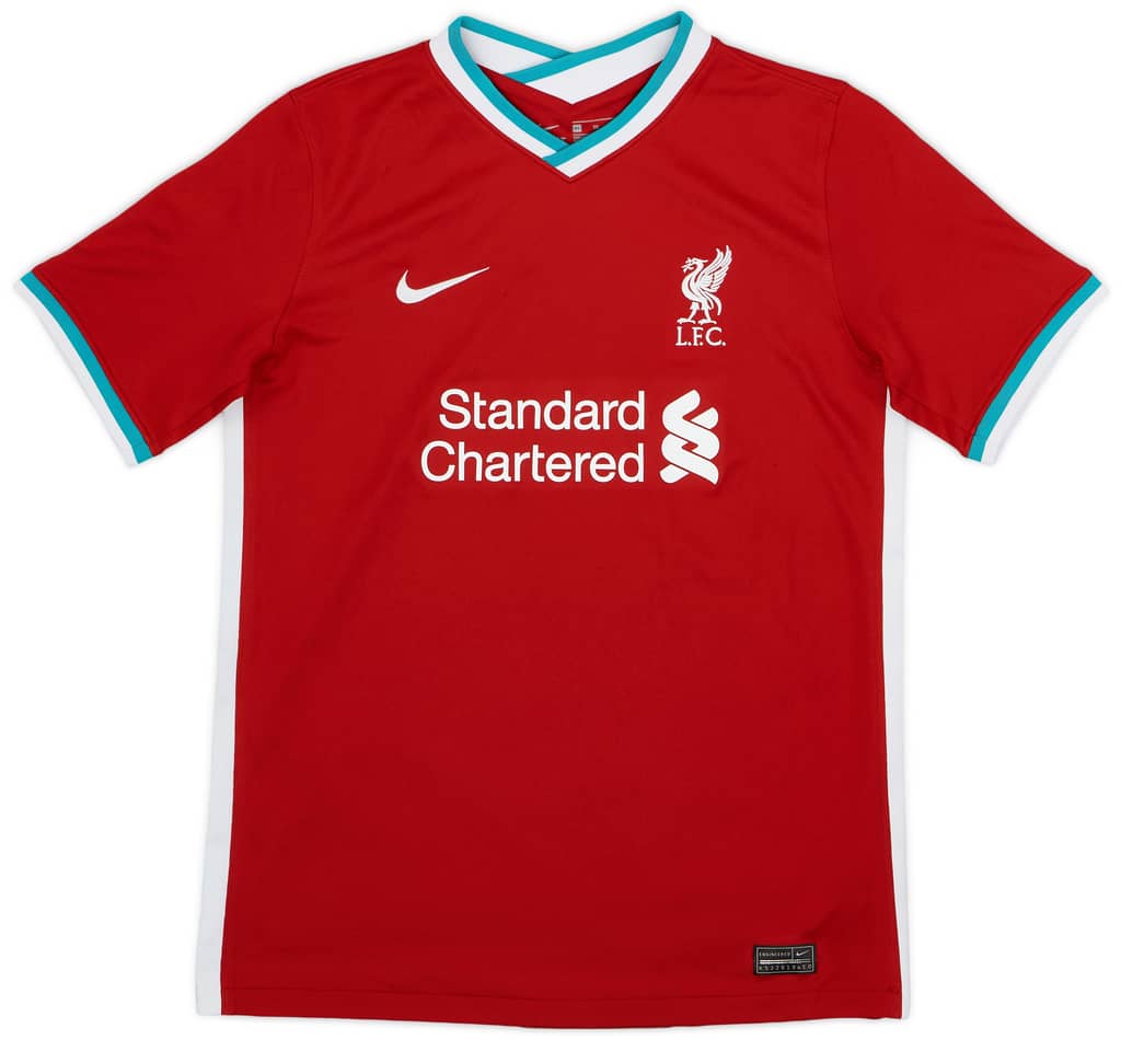 2020-21 Liverpool Home Shirt - 8/10 - (XL.Boys)