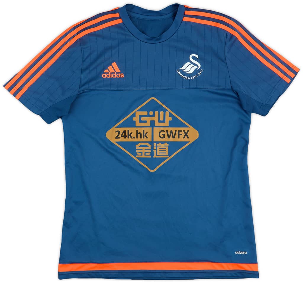 2015-16 Swansea City adidas Training Shirt - 8/10 - (M)