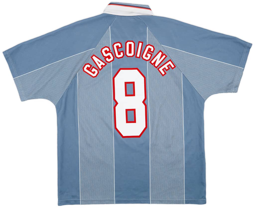 1996-97 England Away Shirt Gascoigne #8 - 9/10 - (XL)
