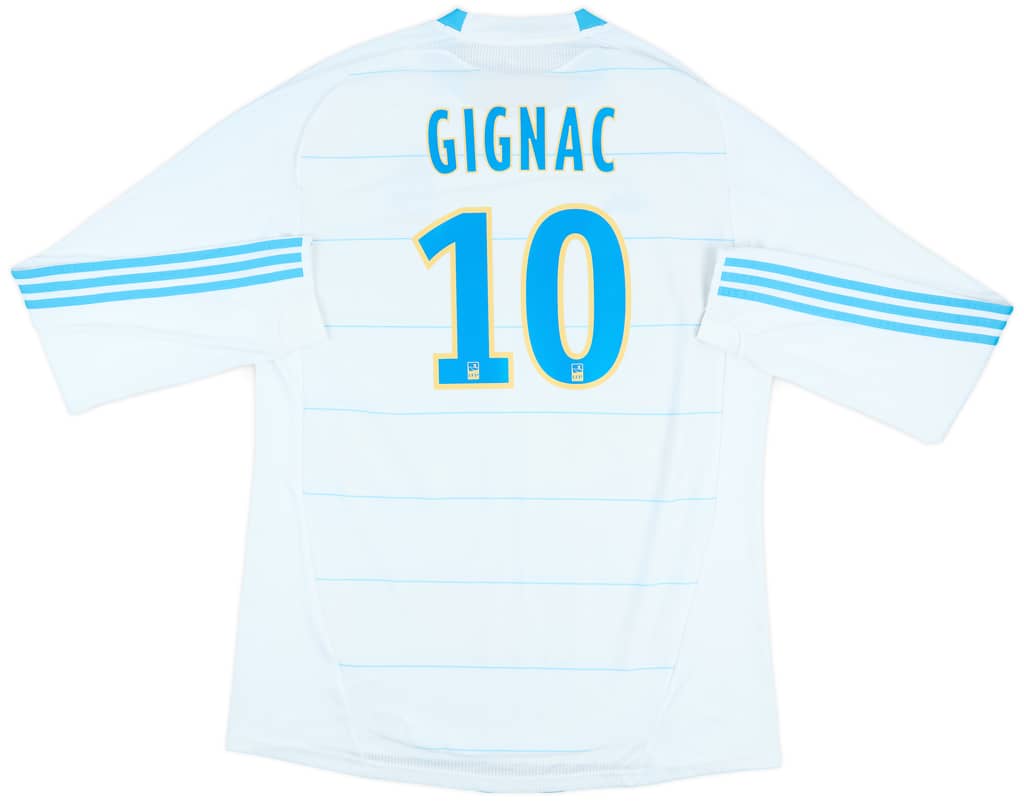 2010-11 Olympique Marseille Home L/S Shirt Gignac #10 - 8/10 - (XL)