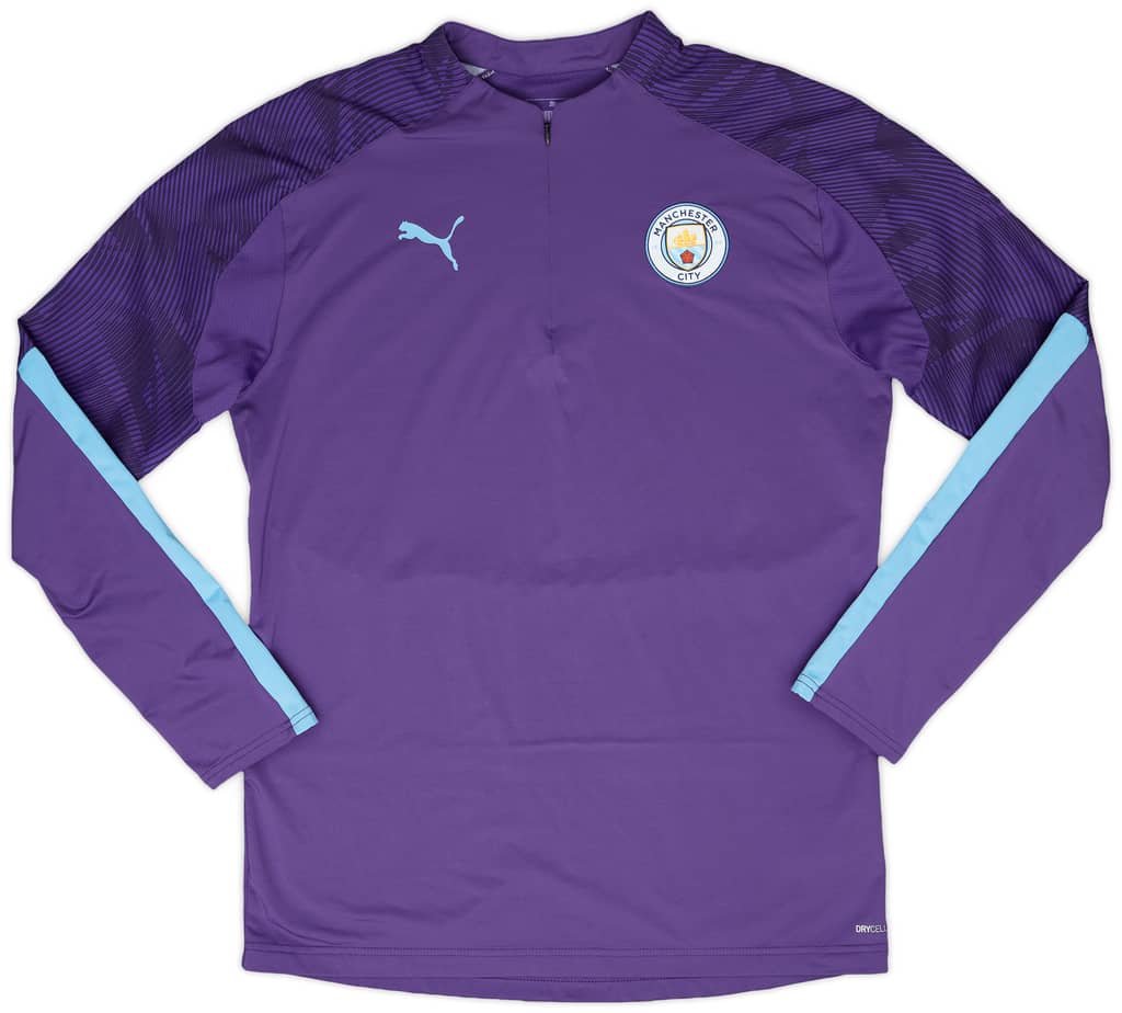 2019-20 Manchester City 1/4 Zip Drill Top - 10/10 - (L)