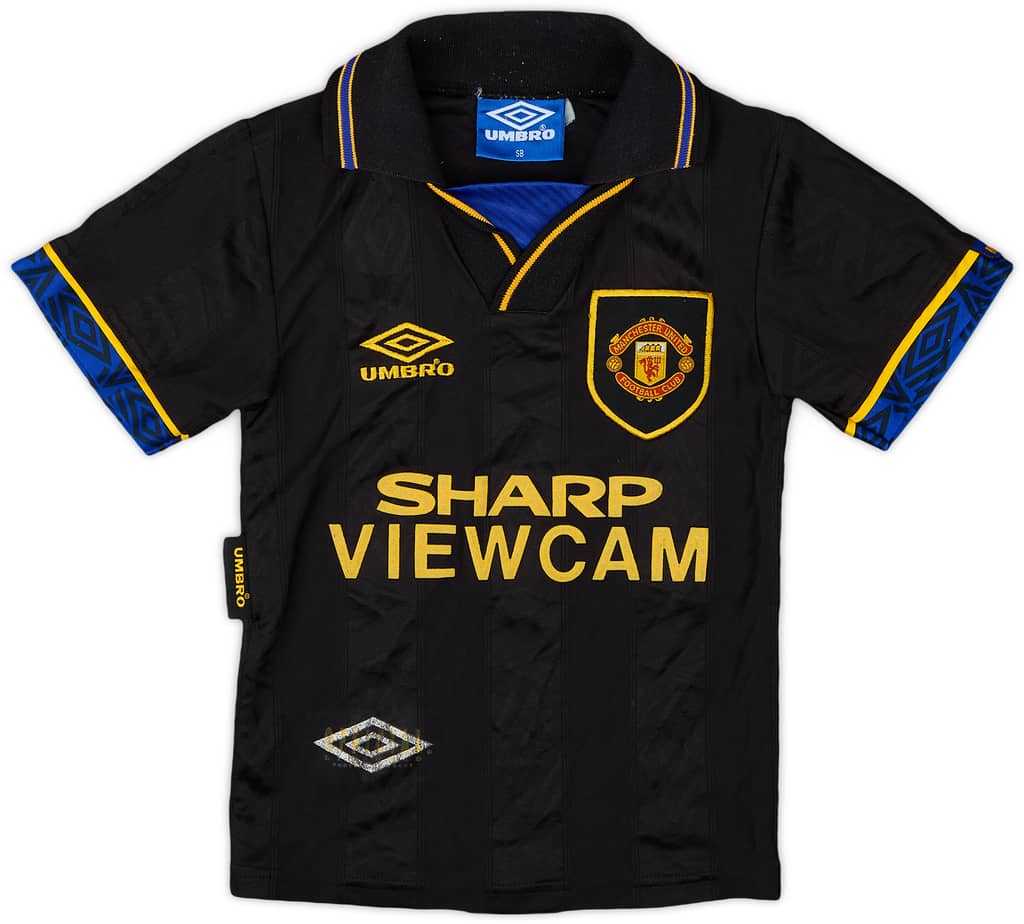 1993-95 Manchester United Away Shirt - 8/10 - (S.Boys)