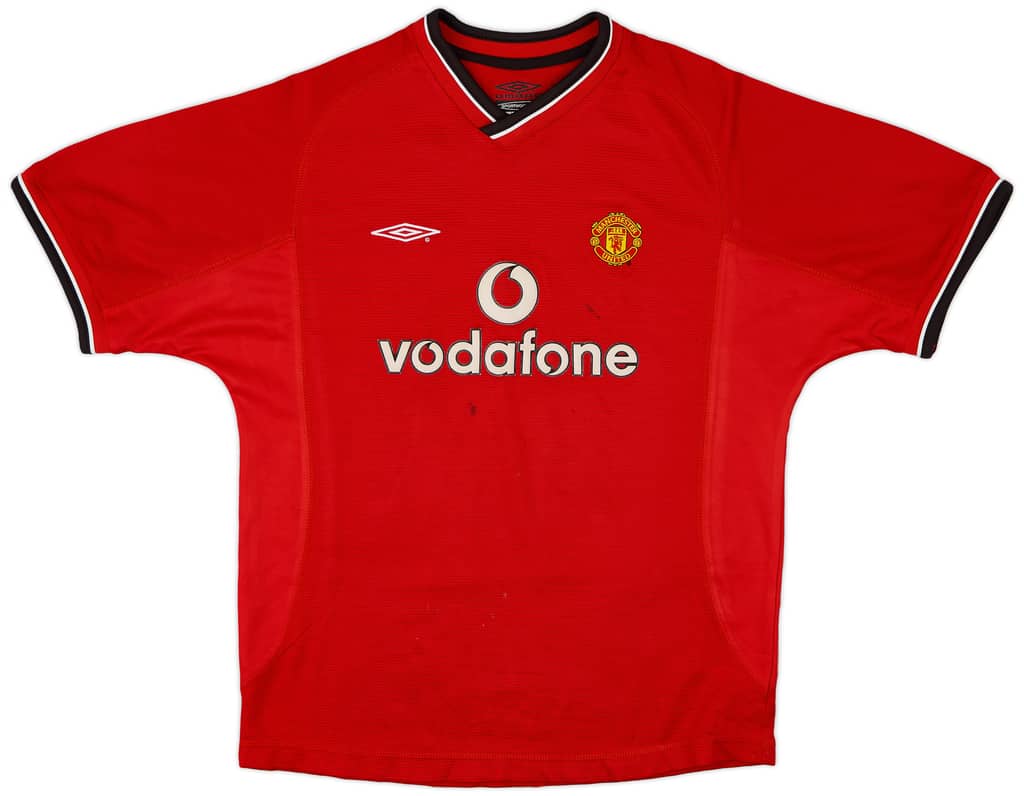 2000-02 Manchester United Home Shirt - 6/10 - (L.Boys)