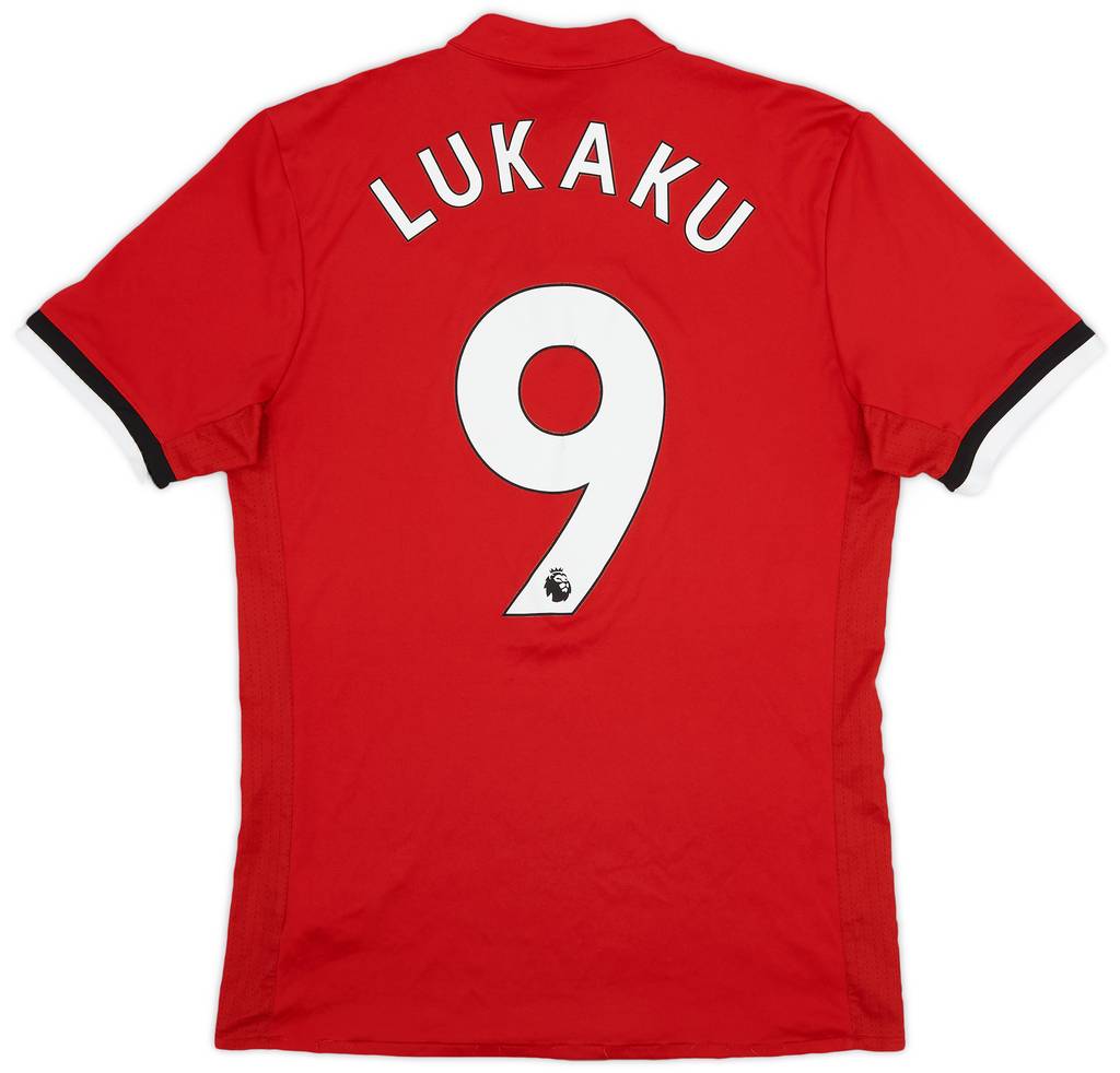 2017-18 Manchester United Home Shirt Lukaku #9 - 7/10 - (S)