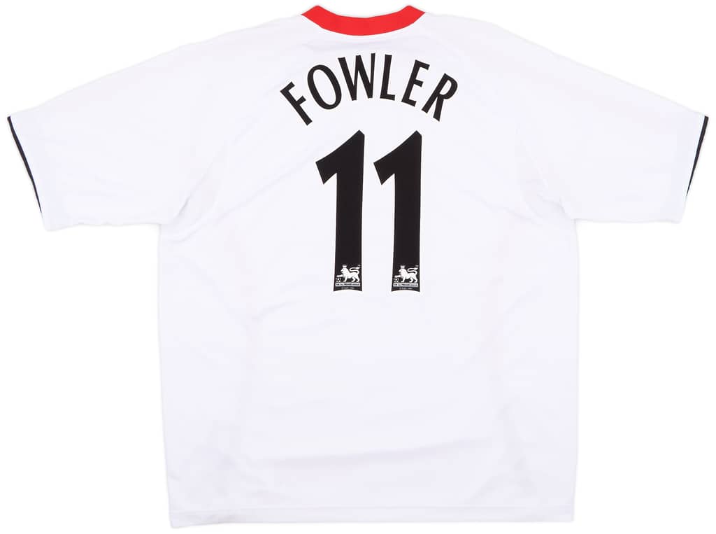 2005-06 Liverpool Away Shirt Fowler #11 - 7/10 - (XL)
