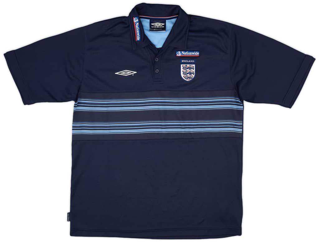 2000-01 England Umbro Polo Shirt - 8/10 - (L)
