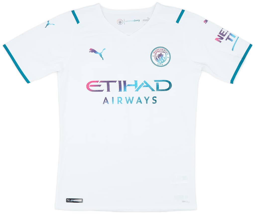 2021-22 Manchester City Match Issue FA Cup Away Shirt Mbete #79