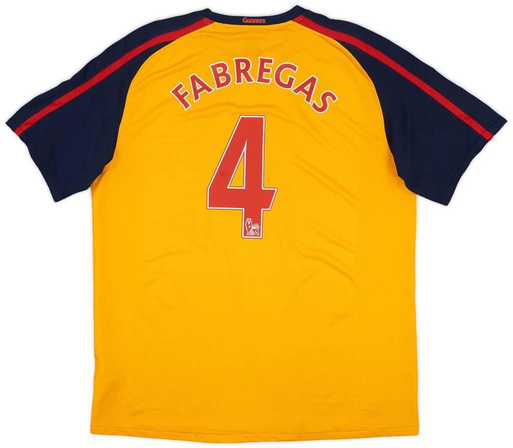 2008-09 Arsenal Away Shirt Fabregas #4 - 5/10 - (XL)