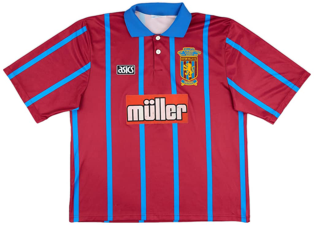 1993-95 Aston Villa Home Shirt McGrath #5 - 7/10 - (XL)