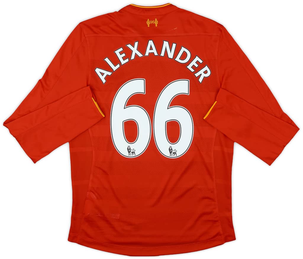 2016-17 Liverpool Home L/S Shirt Alexander #66 - 8/10 - (S)