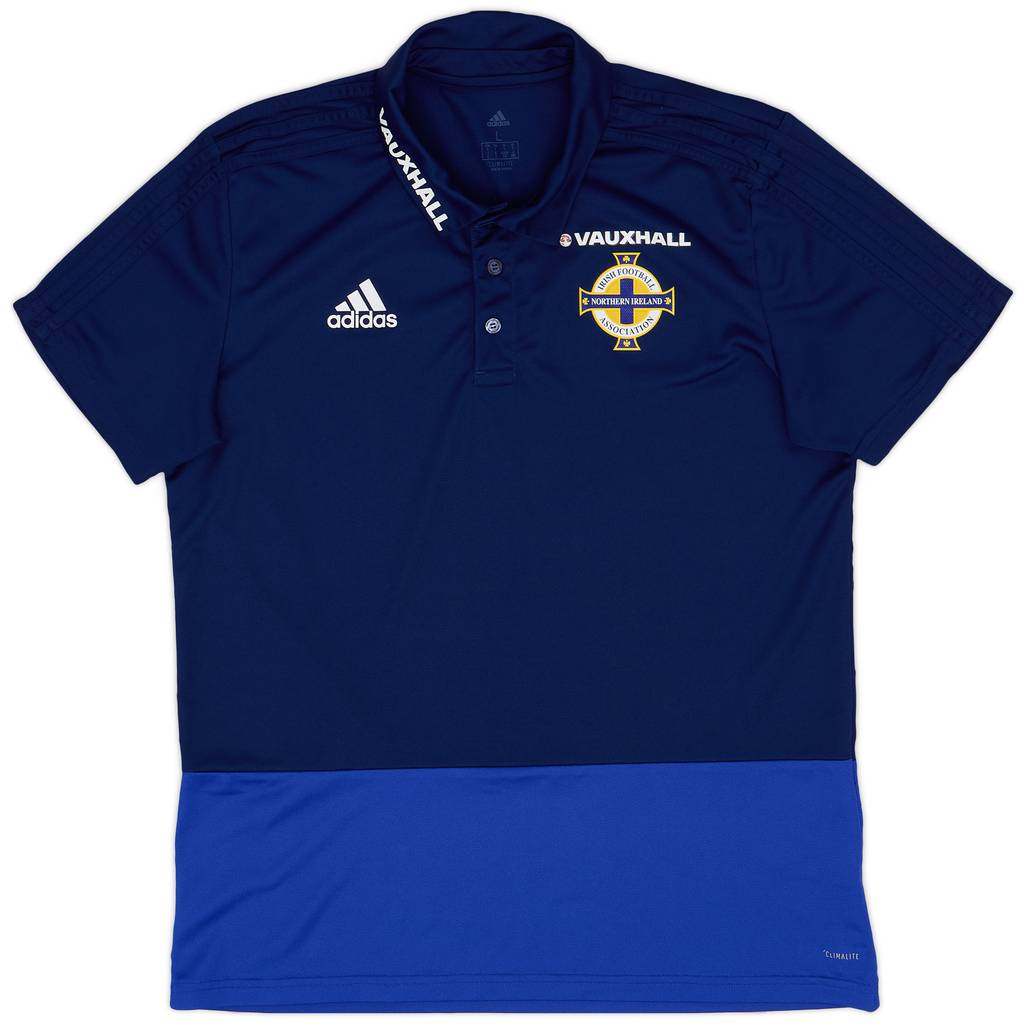 2017-18 Northern Ireland adidas Polo Shirt - 9/10 - (L)