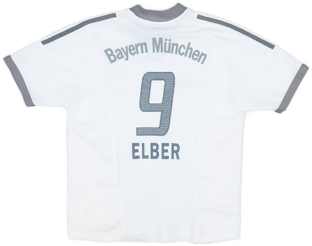 2002-03 Bayern Munich Away Shirt Elber #9 - 7/10 - (L.Boys)