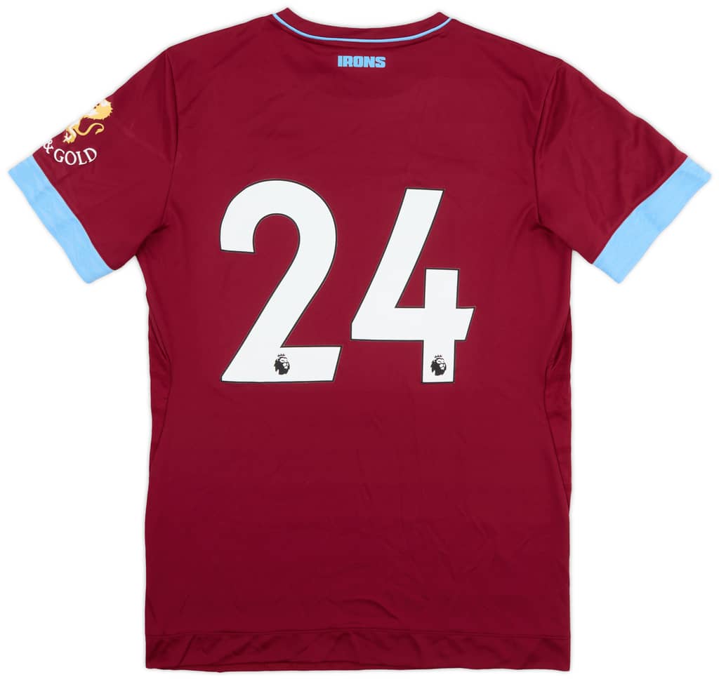 2018-19 West Ham Match Issue Home Shirt #24 (Diop)