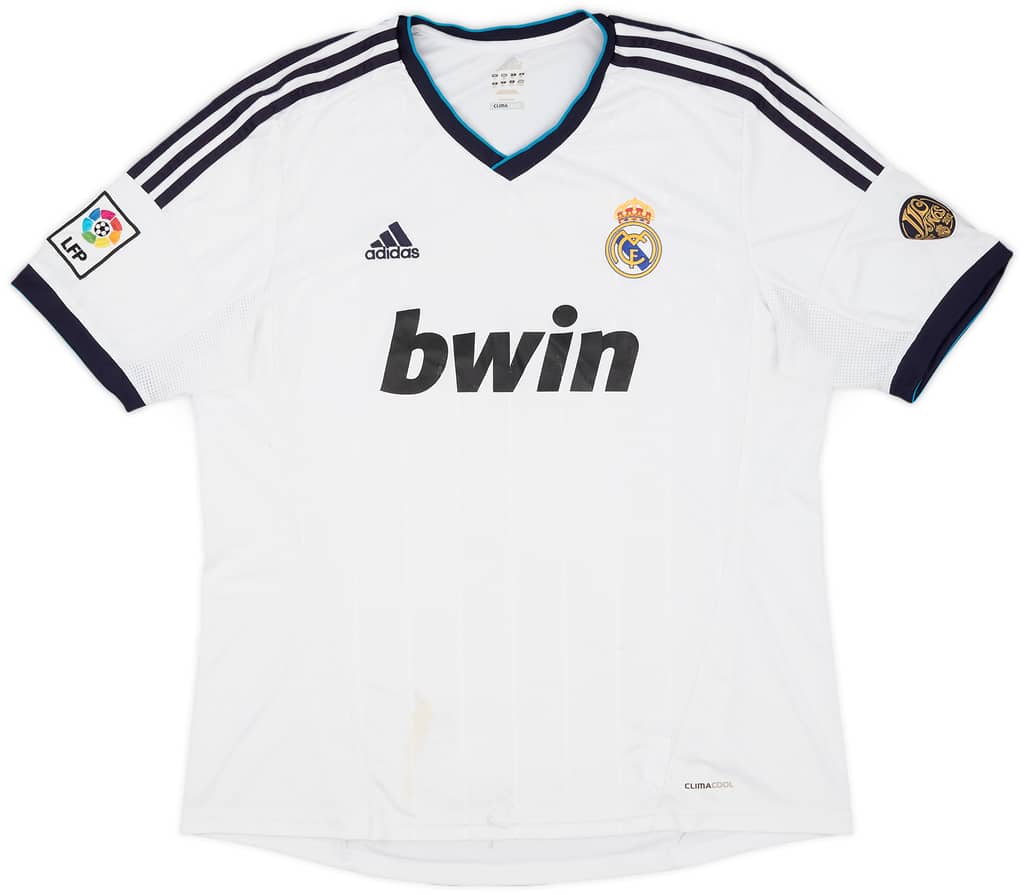 2012-13 Real Madrid Home Shirt - 4/10 - (XL)