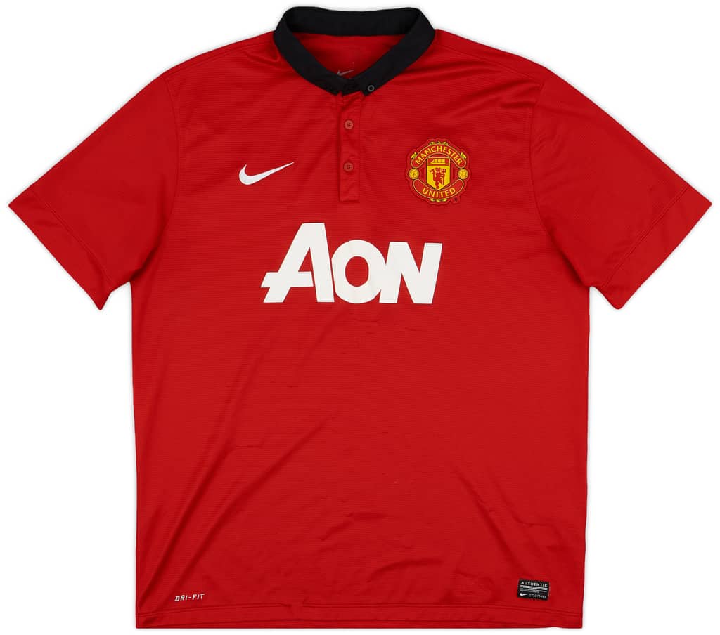2013-14 Manchester United Home Shirt Rooney #10 - 8/10 - (XL)