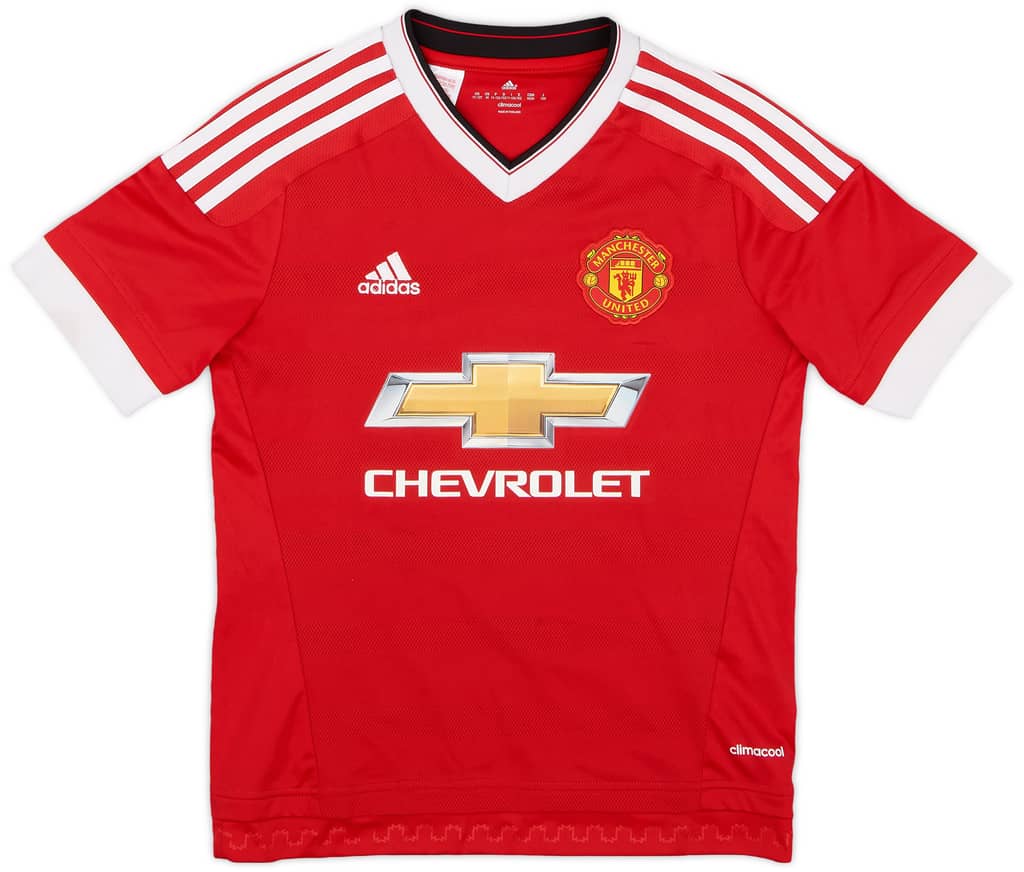 2015-16 Manchester United Home Shirt - 8/10 - (M.Boys)