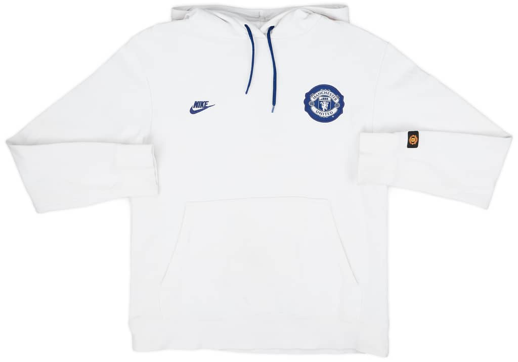 2008-09 Manchester United Nike Hooded Sweat Top - 8/10 - (M)