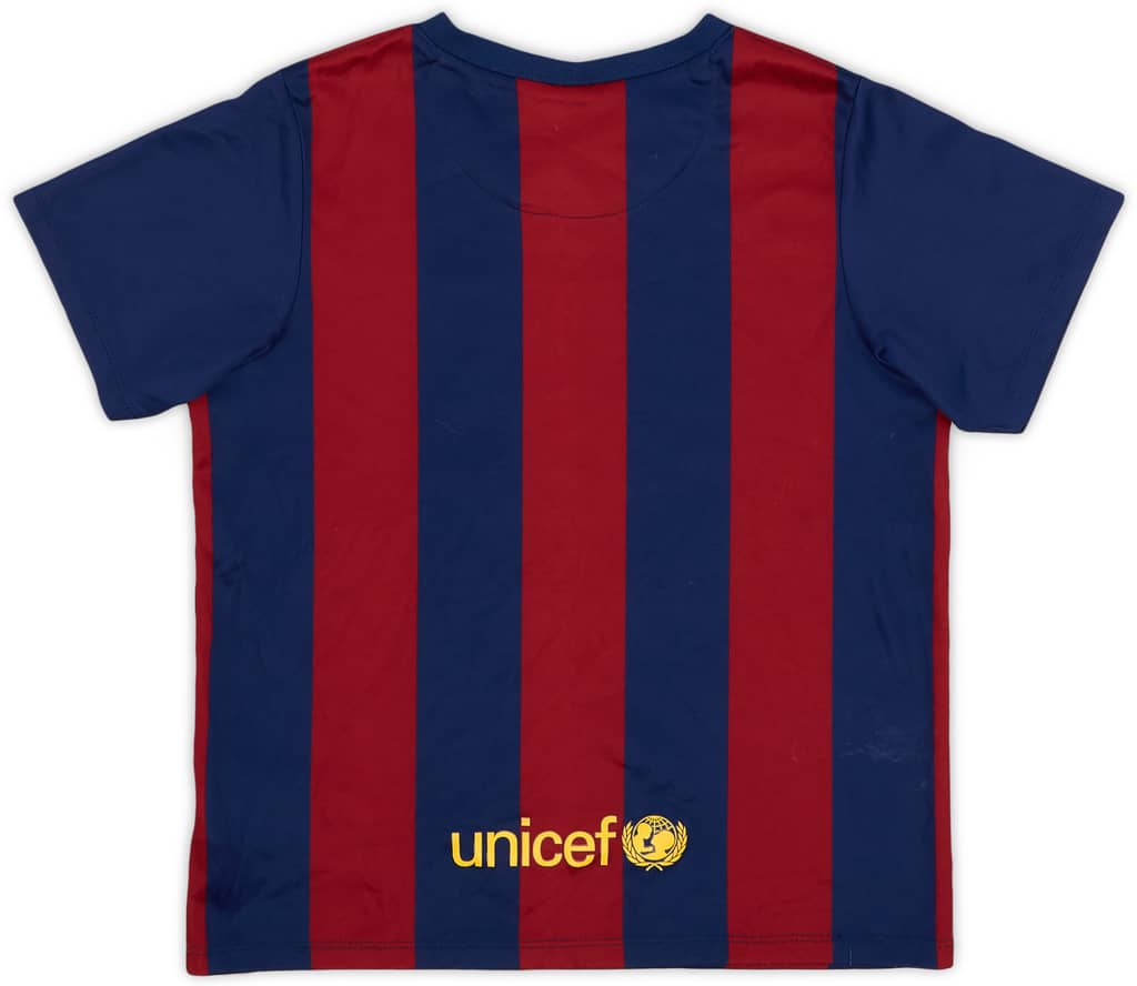 2014-15 Barcelona Home Shirt - 8/10 - (7-8 Years)