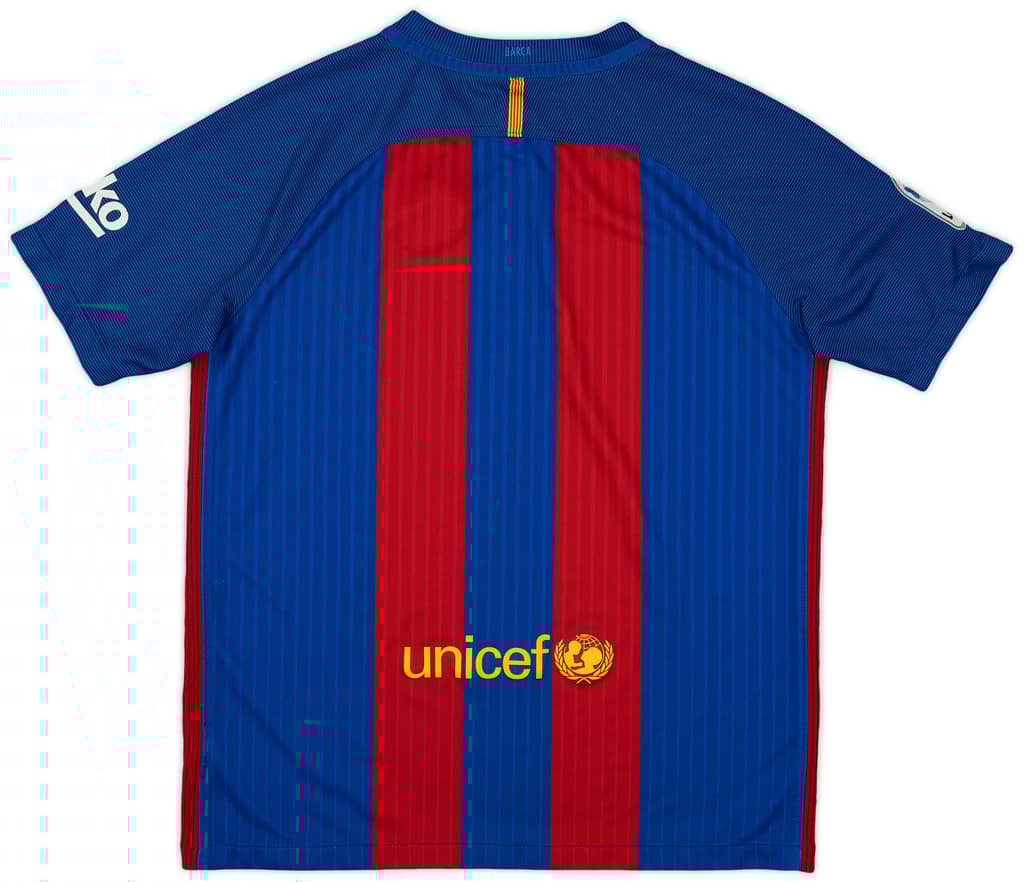 2016-17 Barcelona Home Shirt - 7/10 - (XL.Boys)