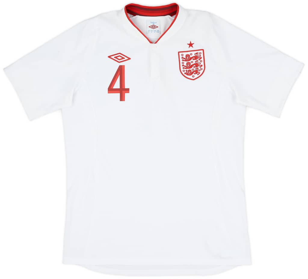2012-13 England Home Shirt Gerrard #4 - 6/10 - (M)