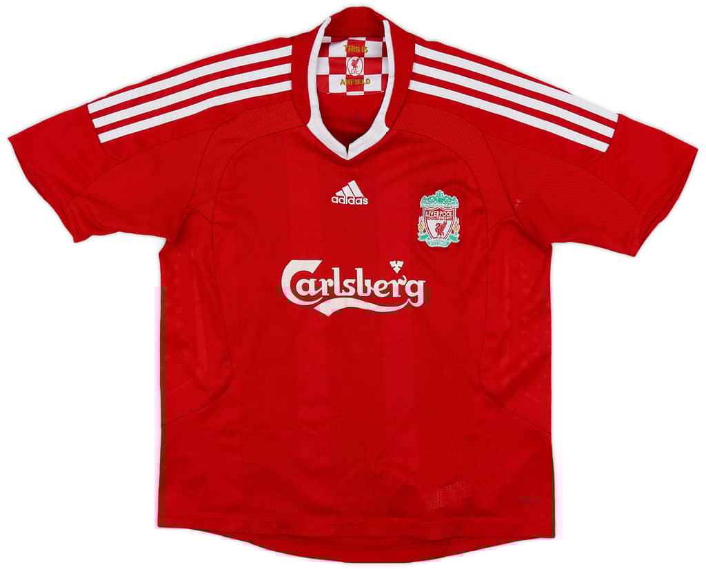 2008-10 Liverpool Home Shirt - 5/10 - (M.Boys)