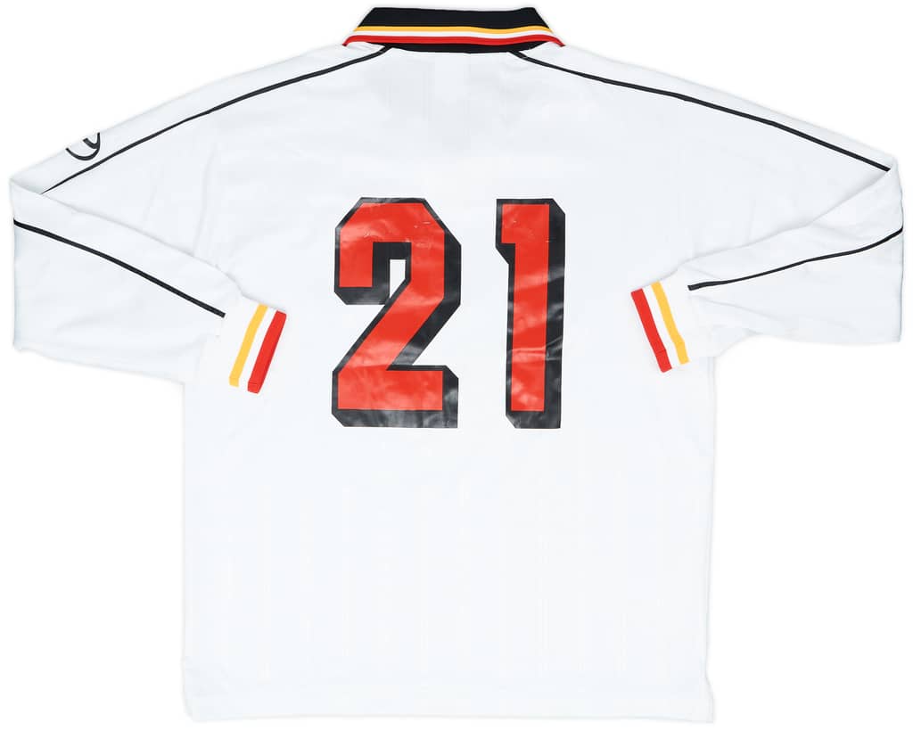 1999-00 Nagoya Grampus Eight Match Issue Emperor's Cup Away Shirt #21 (Okayama)