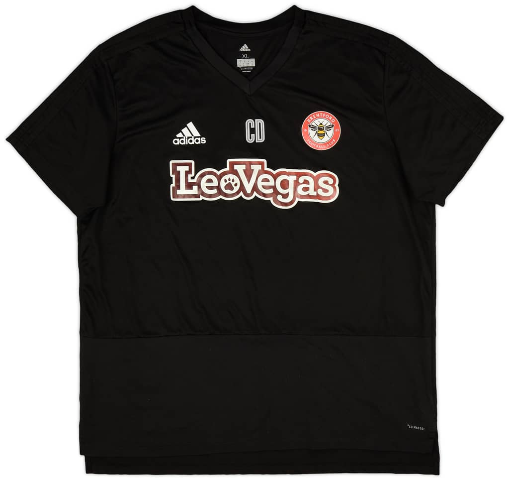 2018-19 Brentford Staff Issue adidas Training Shirt 'CD' - 9/10 - (XL)