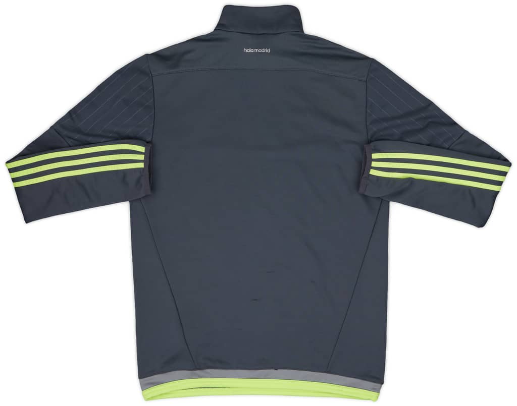 2015-16 Real Madrid adidas 1/4 Zip Drill Top - 8/10 - (S)