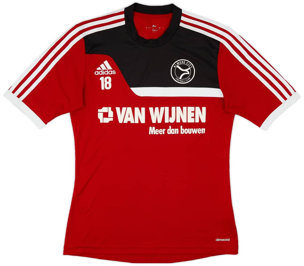 2013-14 Almere City adidas Player Issue Training Shirt #18 - 7/10 - (S)