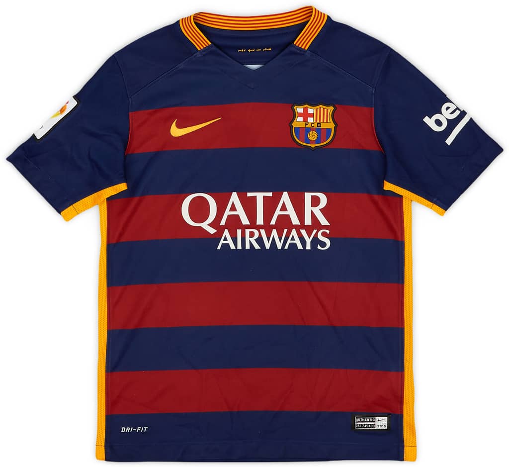 2015-16 Barcelona Home Shirt - 8/10 - (S.Boys)