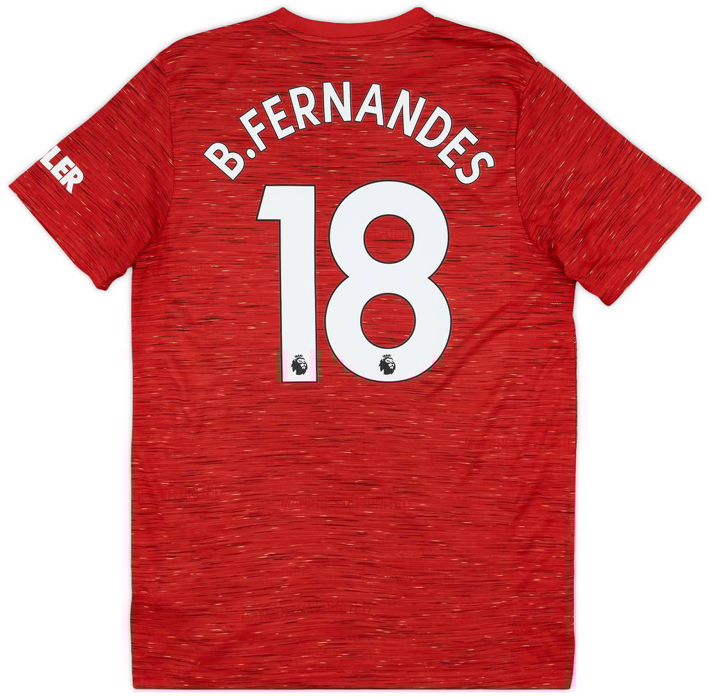 2020-21 Manchester United Home Shirt B.Fernandes #18 - 8/10 - (L)