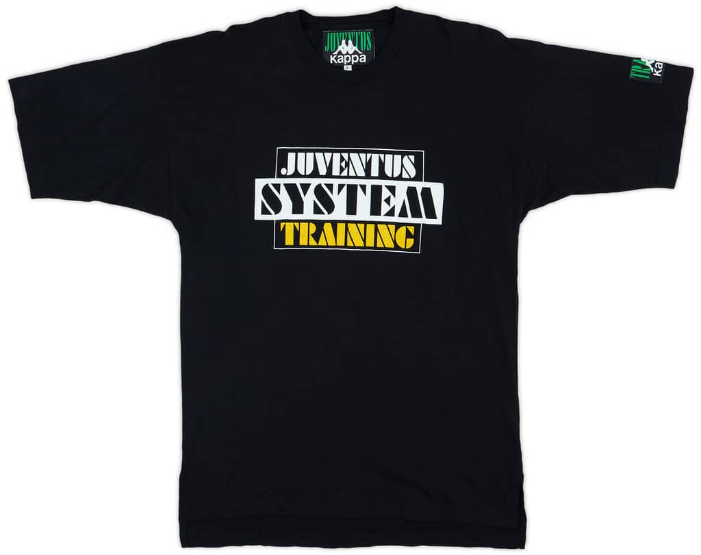1992-93 Juventus Kappa Graphic Cotton Tee - 9/10 - (L)