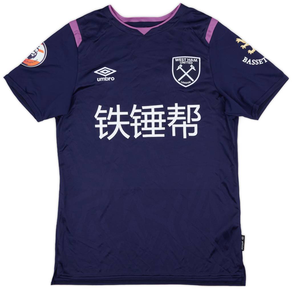 2019-20 West Ham Match Issue Third Shirt Cullen #33