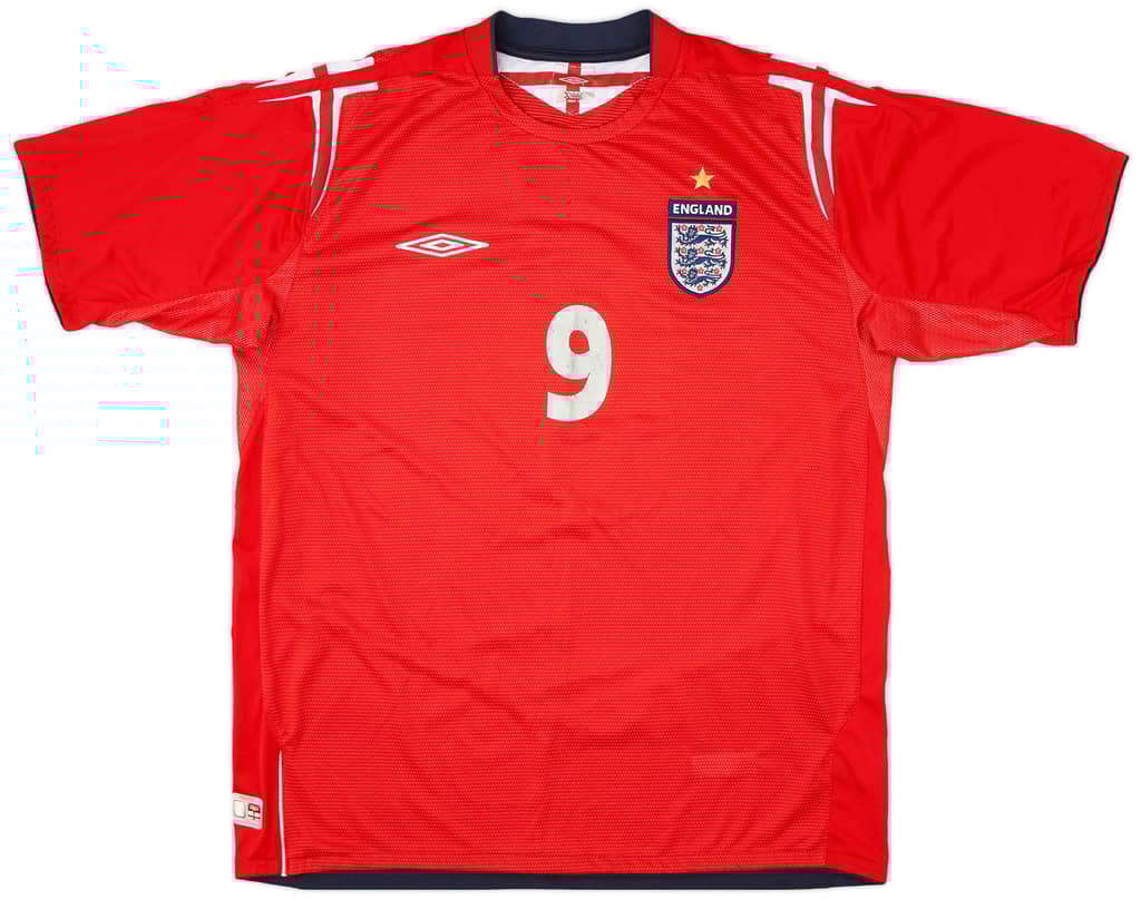 2004-06 England Away Shirt Rooney #9 - 5/10 - (XL)