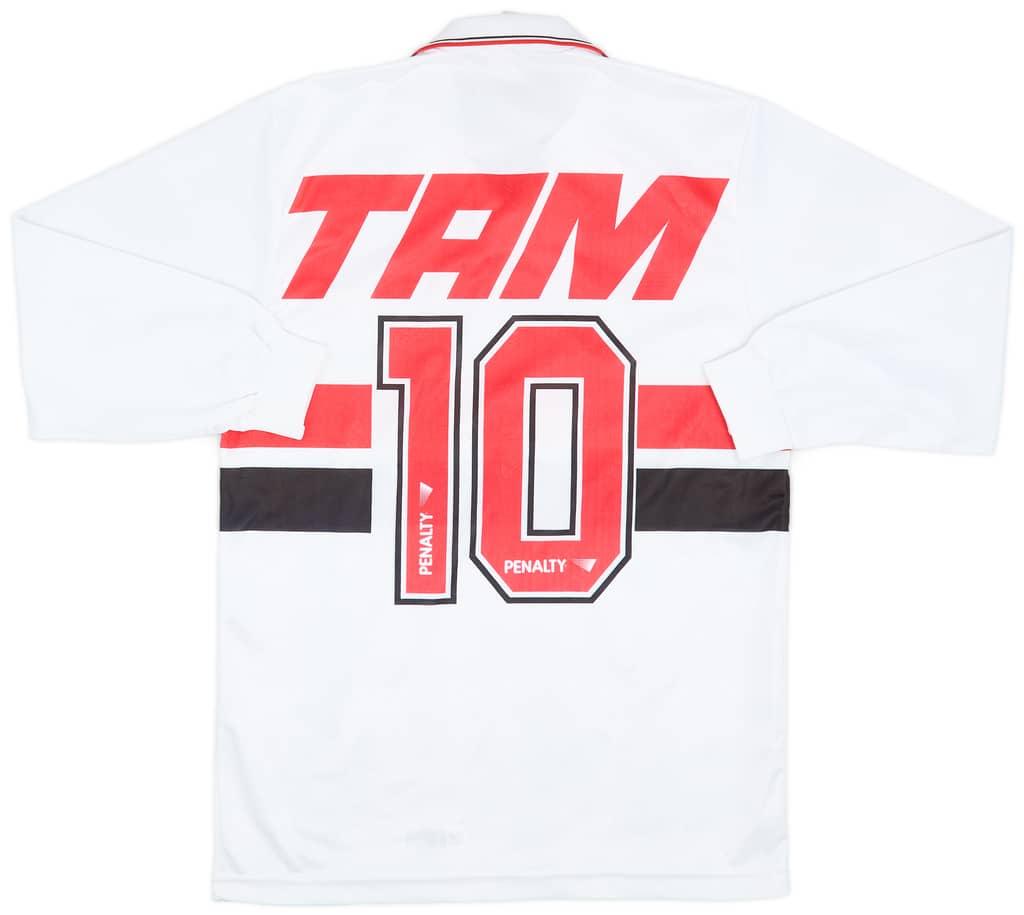 1994 Sao Paulo Home L/S Shirt #10 (Juninho) - 9/10 - (S)