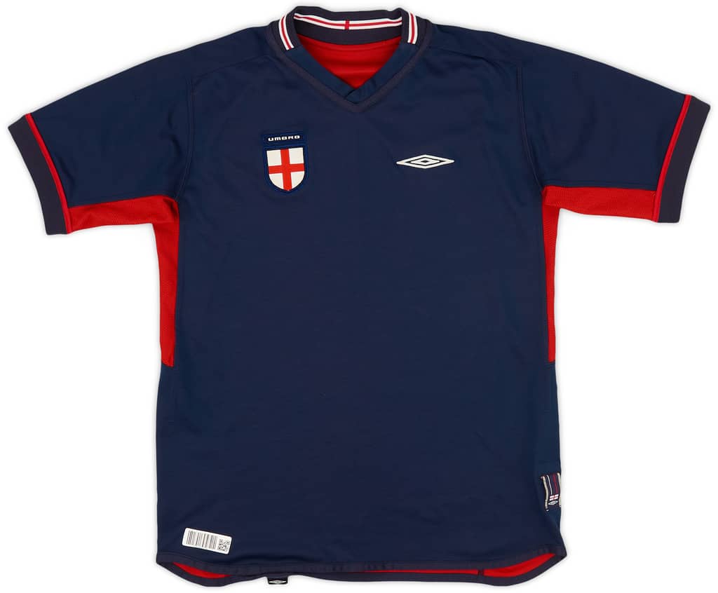 2002-04 England Away Shirt - 8/10 - (XL.Boys)