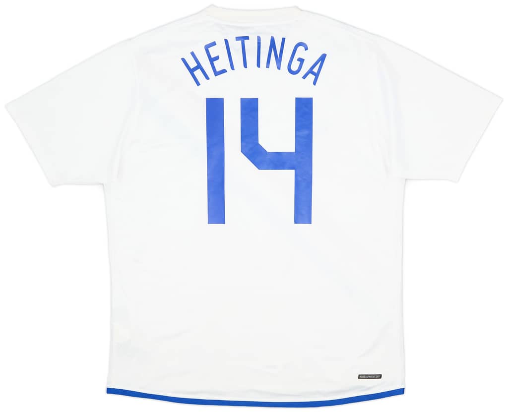 2006-08 Netherlands Away Shirt Heitinga #14 - 9/10 - (L)