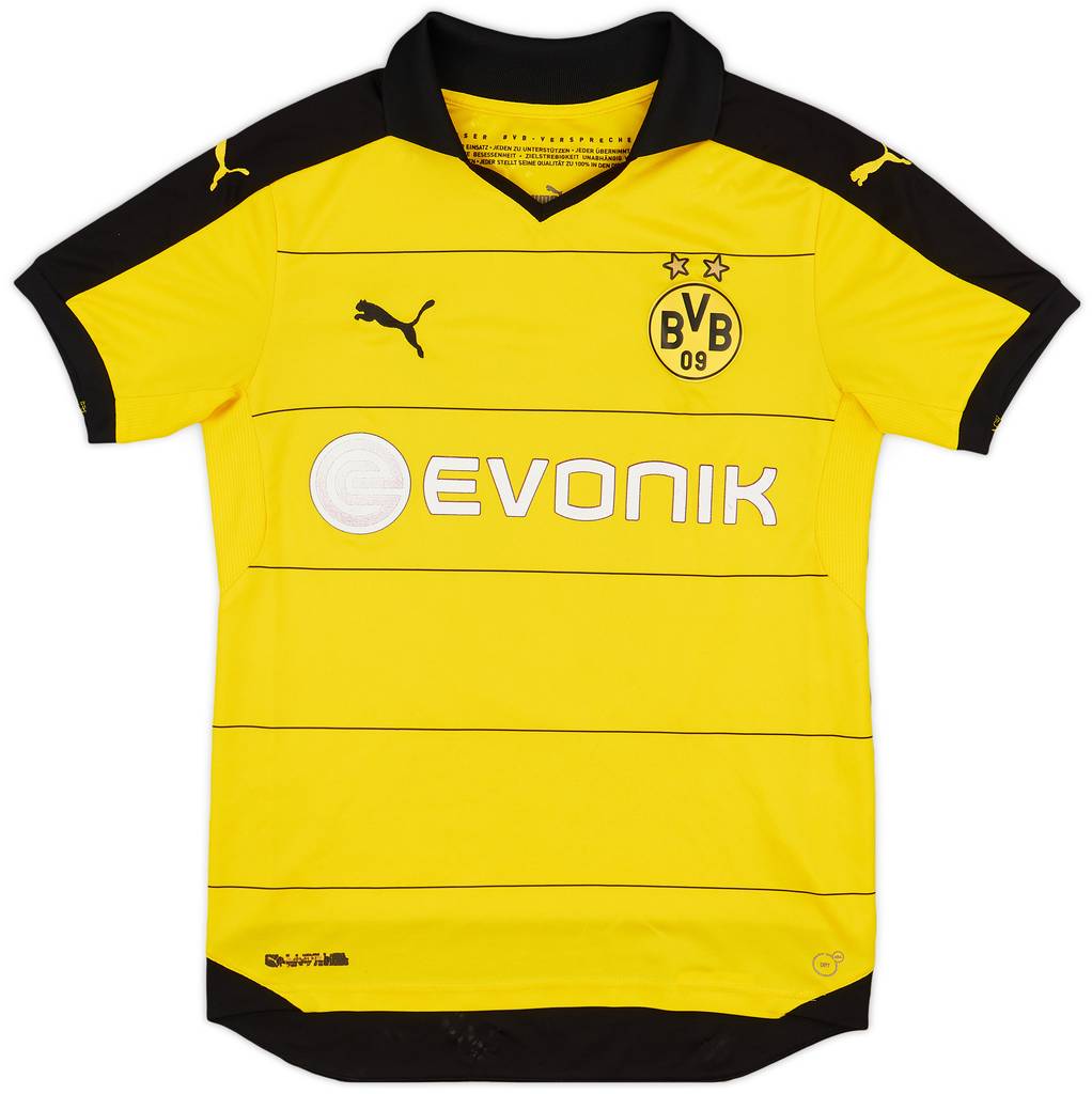 2015-16 Borussia Dortmund Home Shirt Aubameyang #17 - 4/10 - (S)