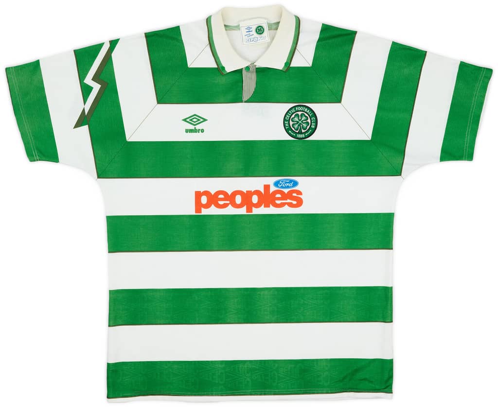 1991-92 Celtic Home Shirt - 8/10 - (XXL)