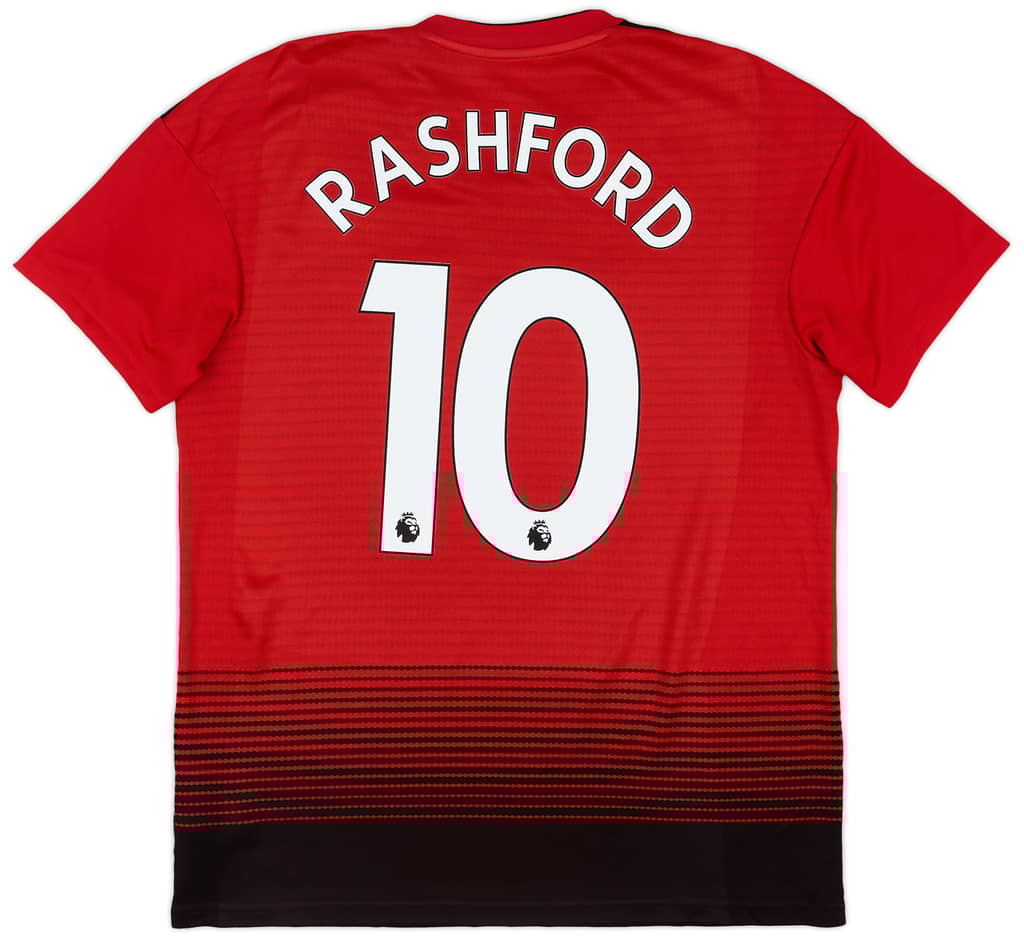 2018-19 Manchester United Home Shirt Rashford #10 - 9/10 - (M)