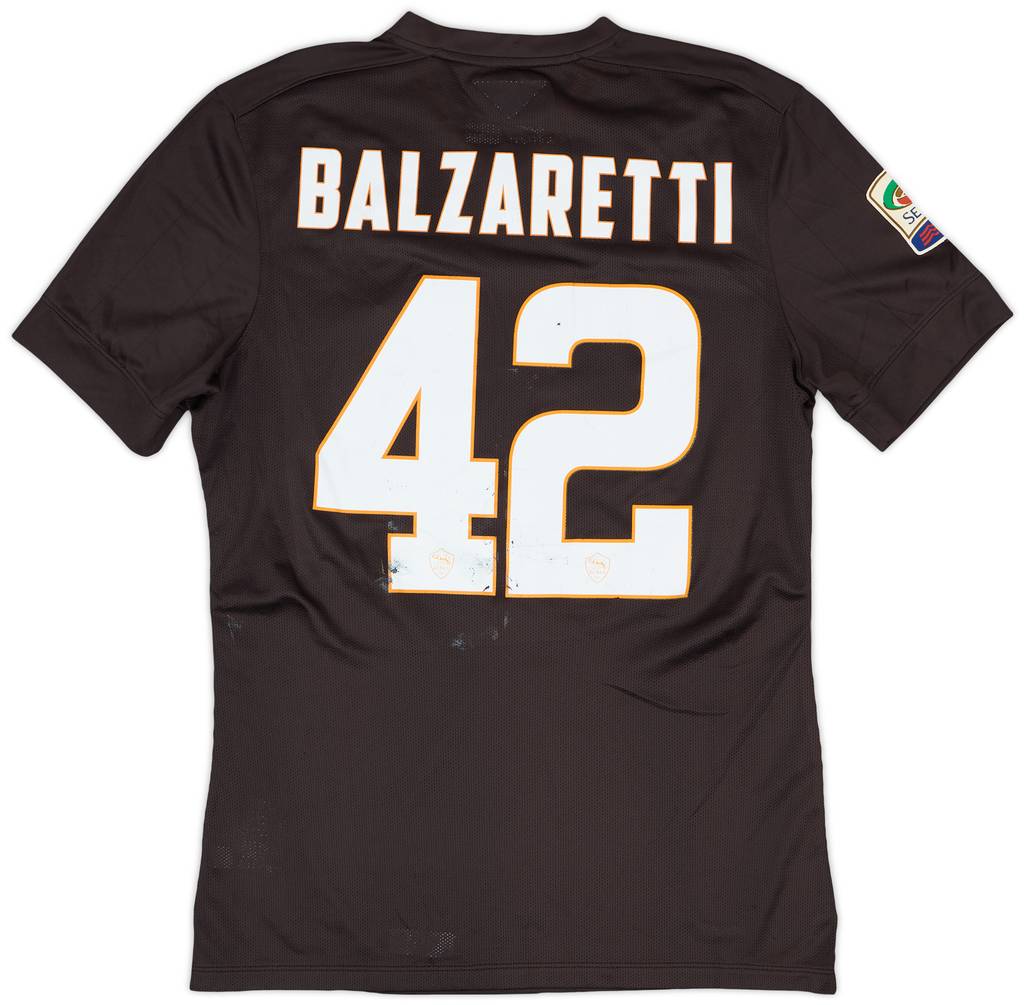 2014-15 Roma Match Issue Third Shirt Balzaretti #42
