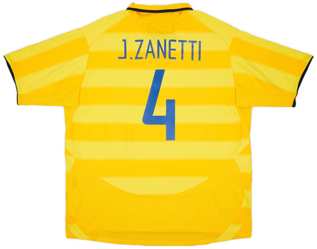 2003-04 Inter Milan Away Shirt J.Zanetti #4 - 9/10 - (XXL)